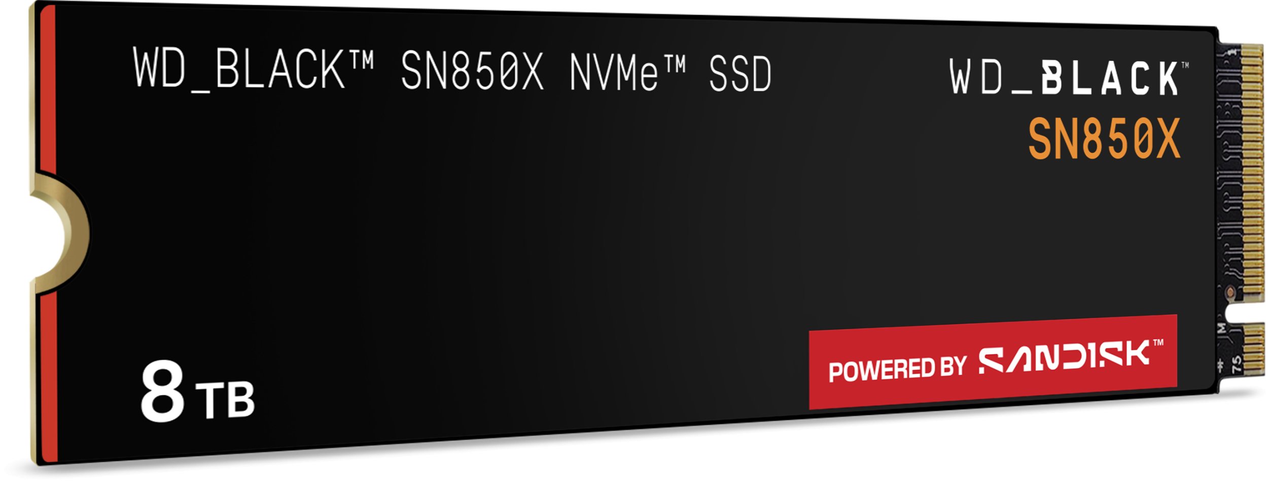 Disk SSD i brendshëm WD Black SN850X, 8TB, NVMe PCIe 4.0, i zi