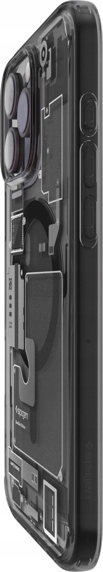 Mbështjellës telefoni Spigen Ultra Hybrid MagSafe Zero One, për iPhone 16 Pro, transparent