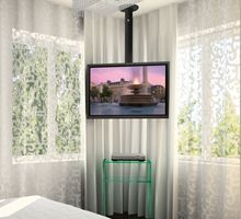Mbajtës tavani për TV B-Tech Ceiling Mount, 15" 50", deri 40kg, i zi
