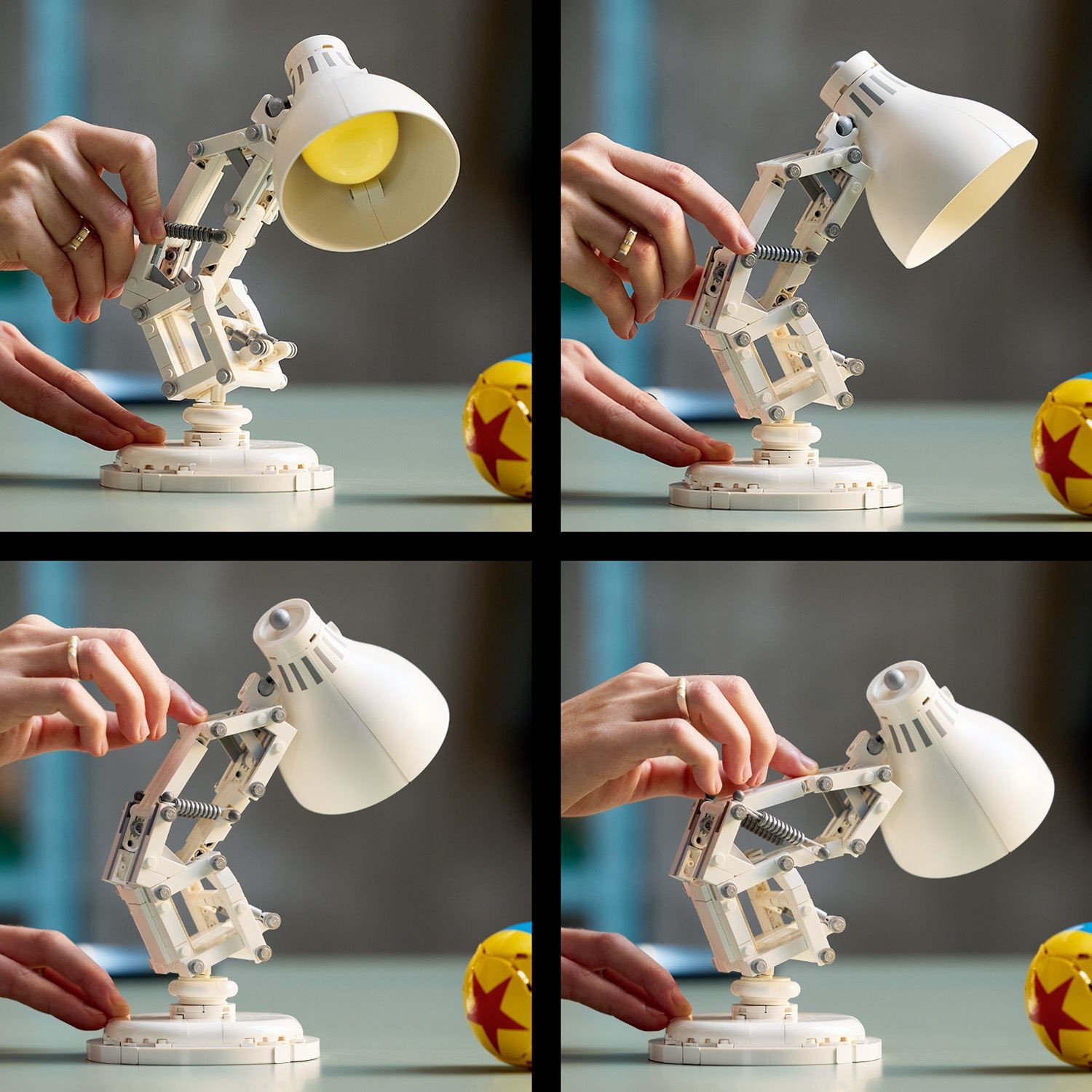 Set LEGO Disney Pixar Luxo Jr, model dekorativ, për të rritur, shumëngjyrësh