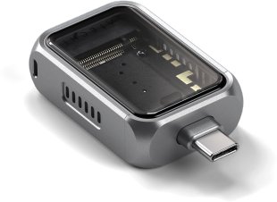 Kuti eksterne për SSD Satechi Mini NVMe, USB, argjendtë