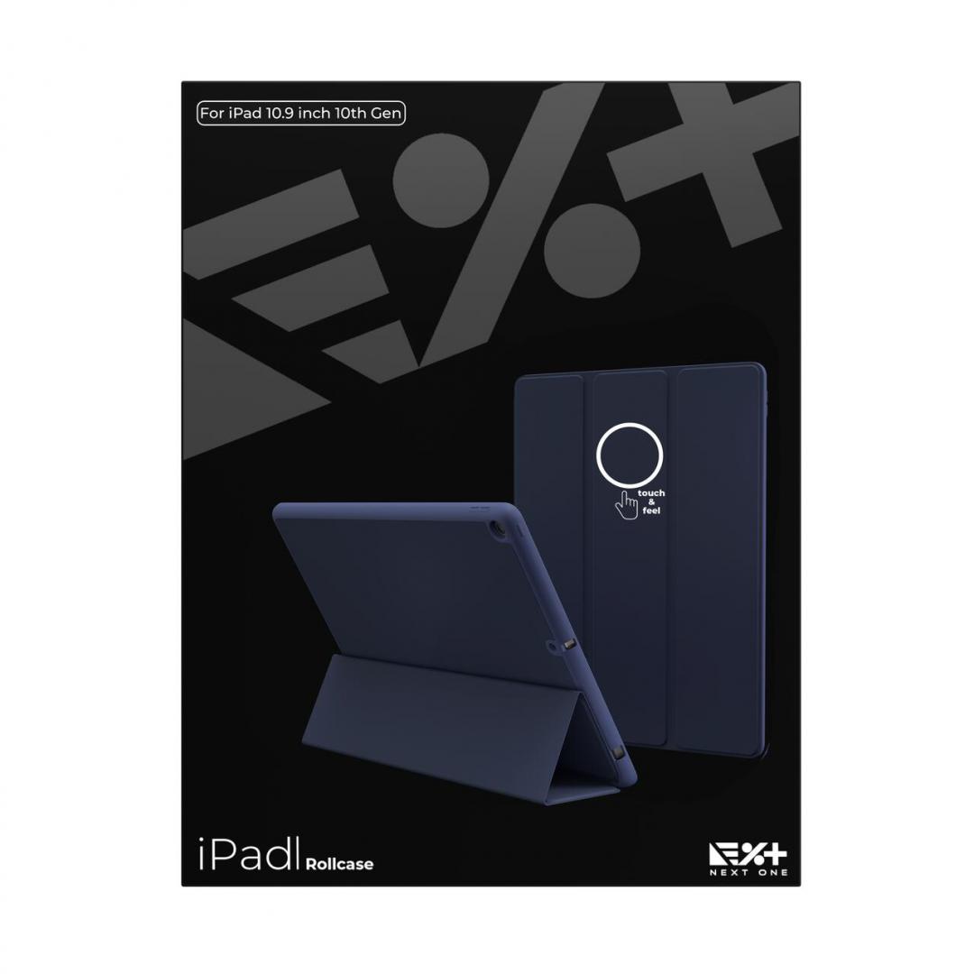 Kopertinë tablet Next One Rollcase për iPad 10.9" 10th Gen, stand case, blu royal