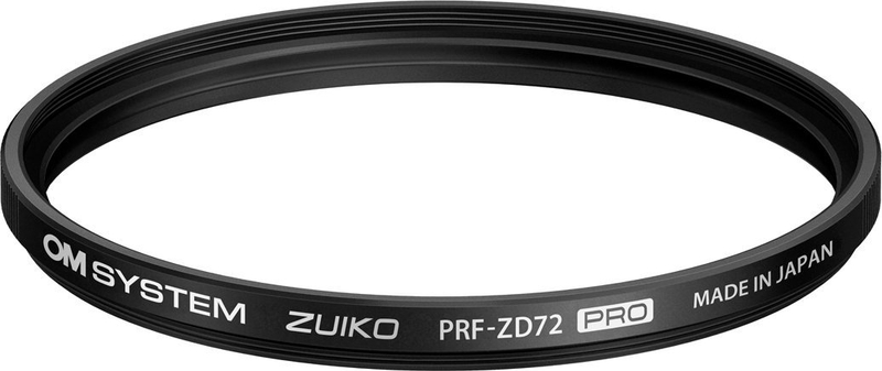 Filtër mbrojtës OM SYSTEM 72mm Protector, xham optik, i zi