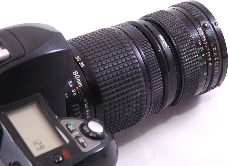 Adapter fotografic KiwiFotos Reverse Mounting Ring 55mm në 58mm, unazë metalike, e zezë