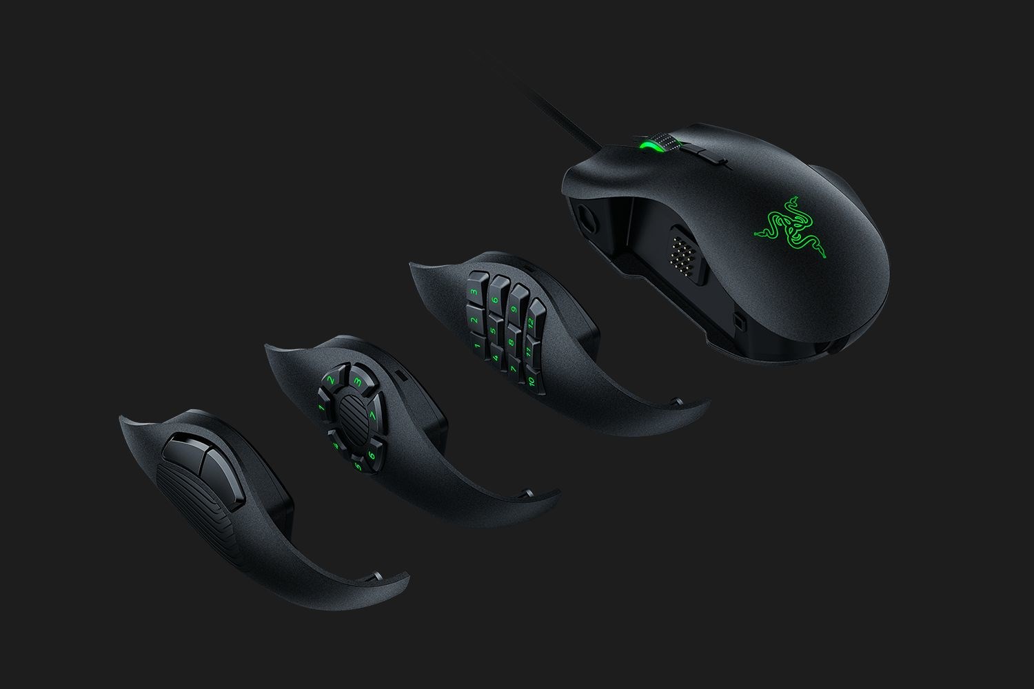 Maus Razer Naga Trinity, 16000 DPI, USB, i zi