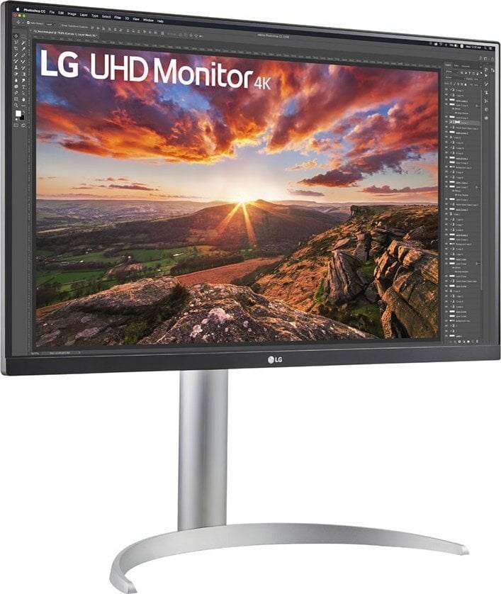 Monitor LG 27UP85NP-W, 27", 4K UHD, i argjendtë/ bardhë