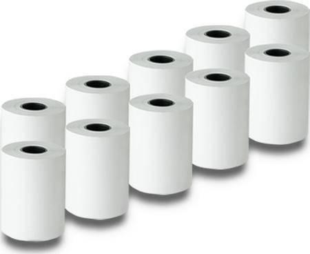 Rrollë termike Qoltec, 57x20 m, 55 g/m2, pa BPS, e bardhë