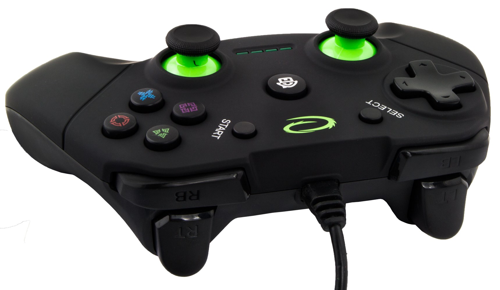 Gamepad Esperanza Vanquisher Pad EGG110K, me vibrim, për PS3 dhe PC, i zi