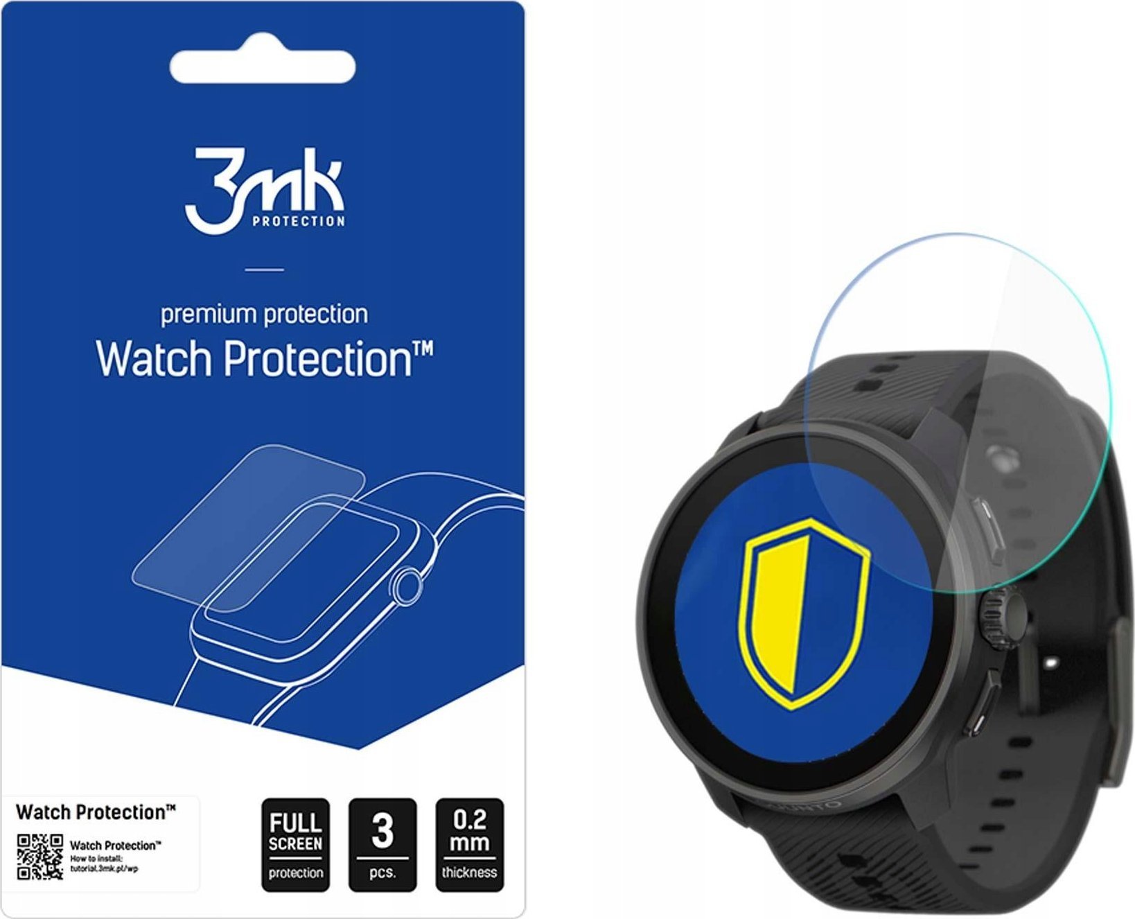 Mbrojtëse ekrani 3mk FlexibleGlass për Suunto Race S, xham i temperuar, 0.2mm, transparente