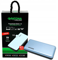 Powerbank PATONA 20000mAh, PD 65W, 3A, USB C Lightning, e zezë