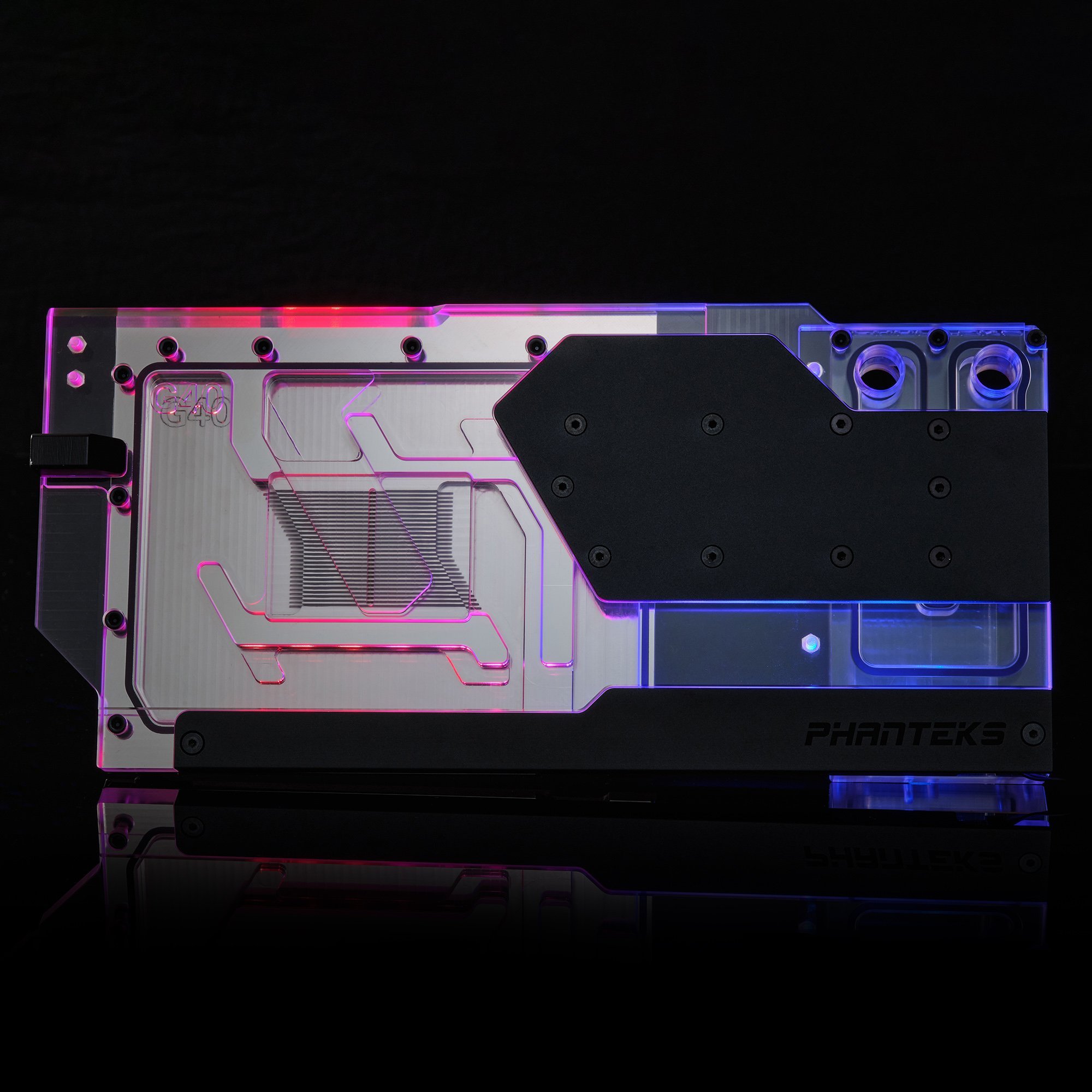 Bllok uji GPU Phanteks Glacier G40 ASUS, për RTX 4090 ROG STRIX TUF, bakër nikeli, akrilik transparent