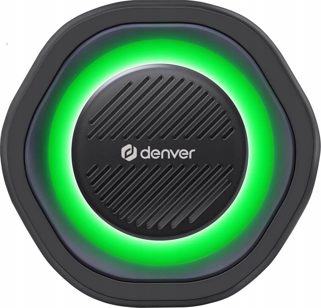 Altoparlant Bluetooth Denver BTV-223B, IPX5, LED, i zi