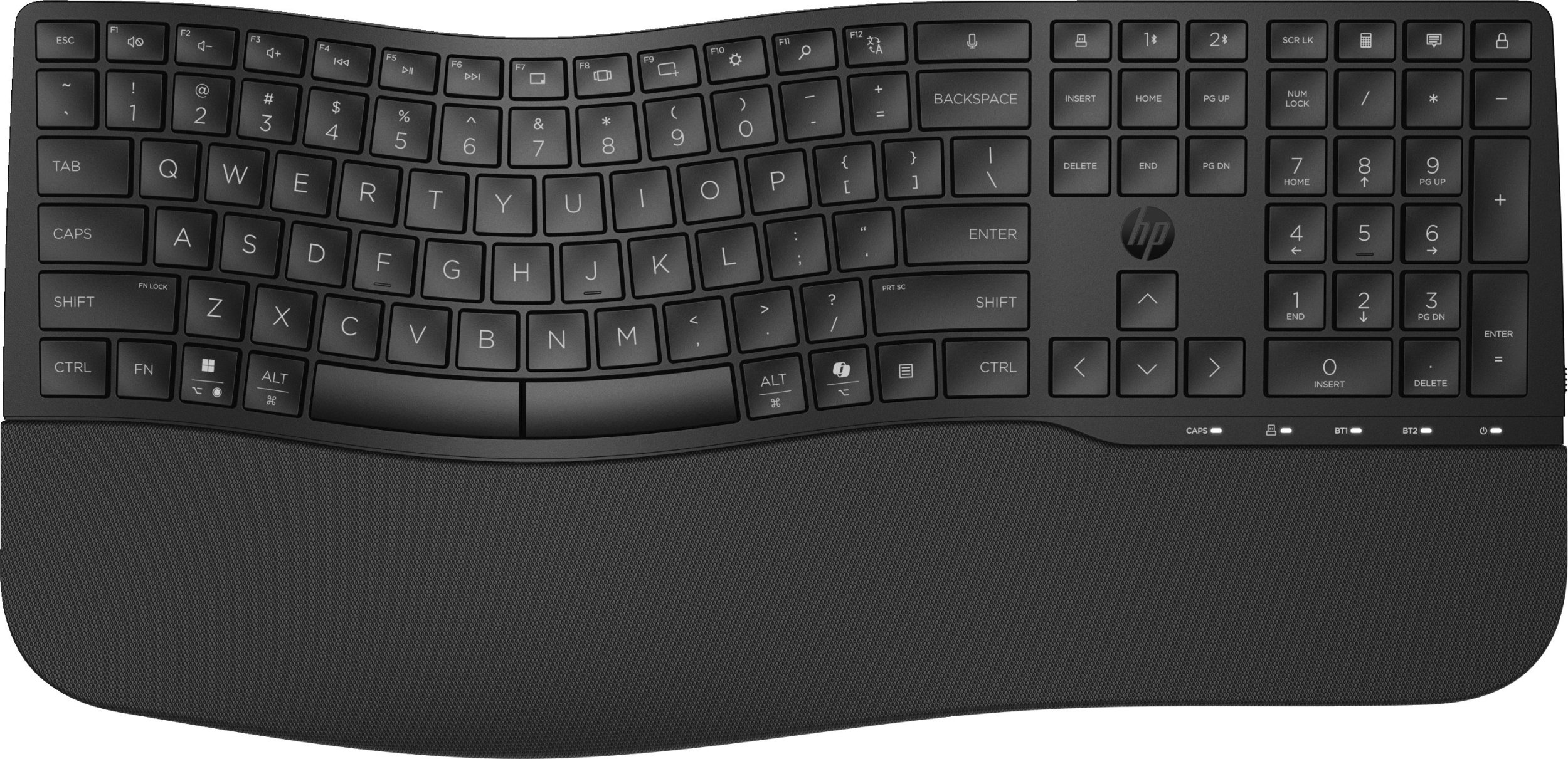 Tastierë pa tela HP 680 Comfort Dual-Mode, Bluetooth USB, ergonomike, e zezë
