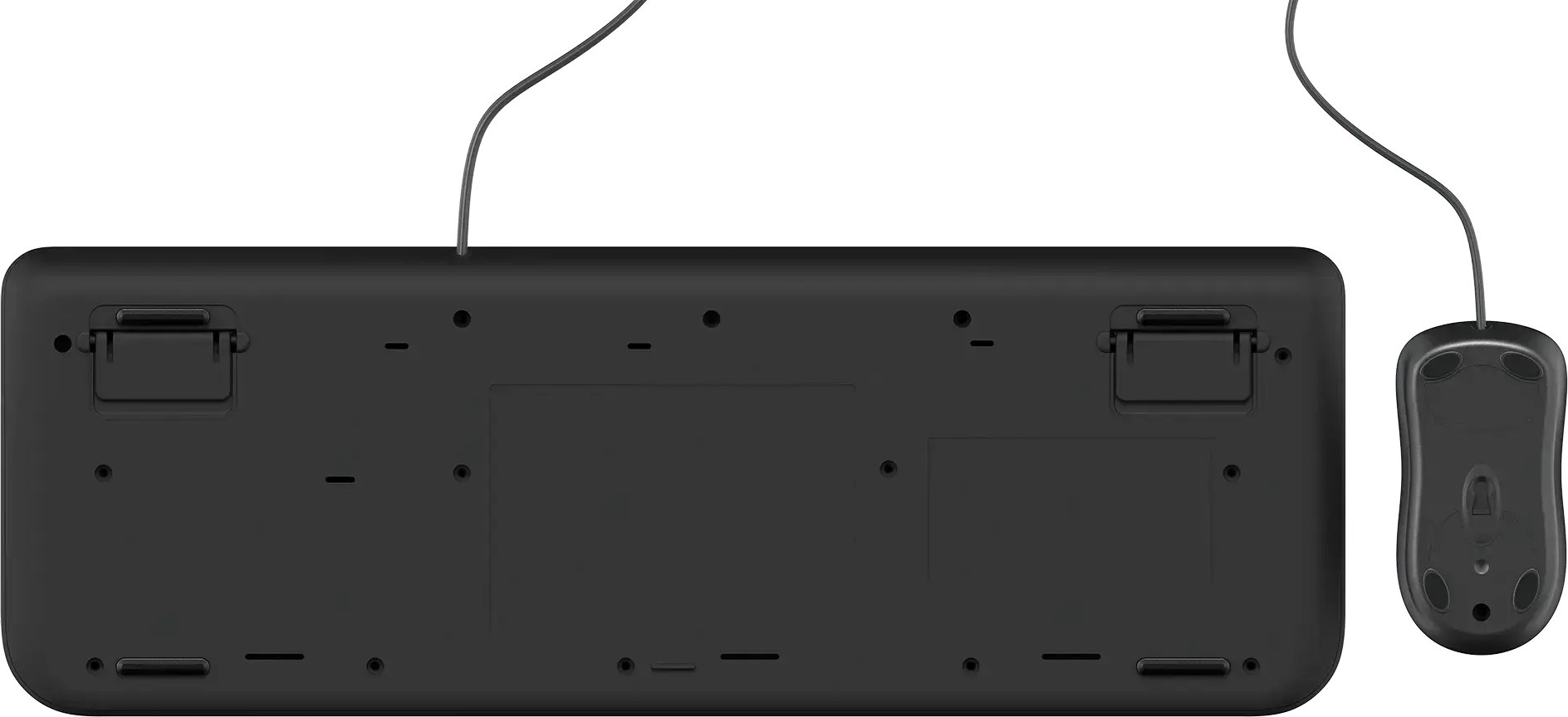 Komplet tastierë dhe maus Microsoft Incase Desktop 600, me kabllo, USB, gjermanisht QWERTY, i zi