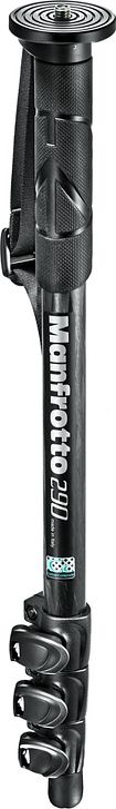 Monopod Manfrotto MM290C4, fibër karboni, 4 seksione, i zi