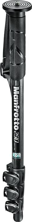 Monopod Manfrotto MM290C4, fibër karboni, 4 seksione, i zi