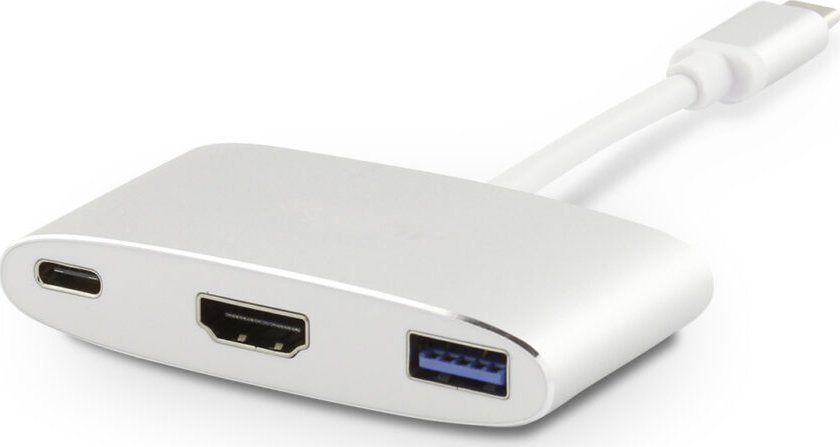 Adapter USB C LMP USBC HDMI 4K, HDMI 4K, USB 3.0, gri