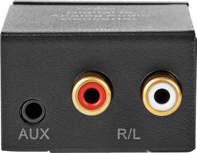 Konvertor audio Nedis ACON2510BK, 2x Cinch në Toslink, i zi