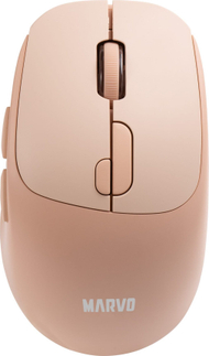 Mашина безжична Marvo M809W, 1600 DPI, Bluetooth, пастел портокалова