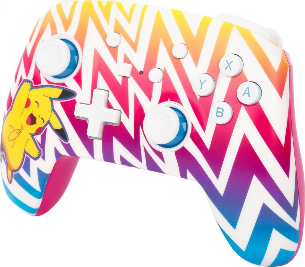 Kontroller PowerA  Enhanced Pikachu Vibrant, wireless, shumëngjyrësh
