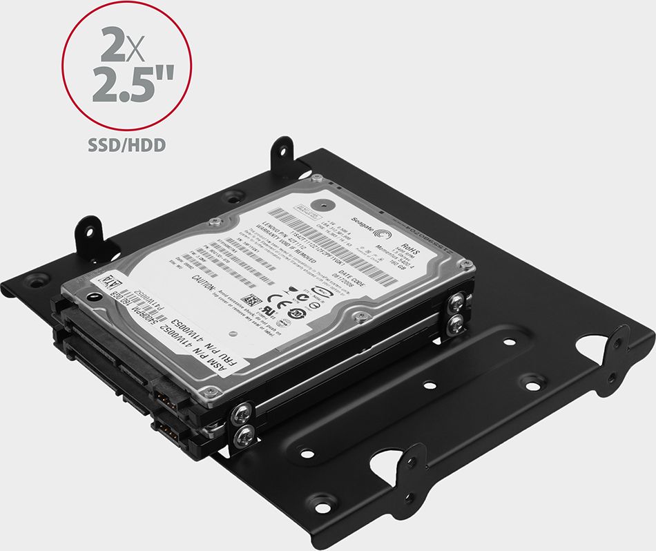 Kornizë montimi Axagon RHD-435, për 4x 2.5" ose 2x 2.5" + 1x 3.5", metalike