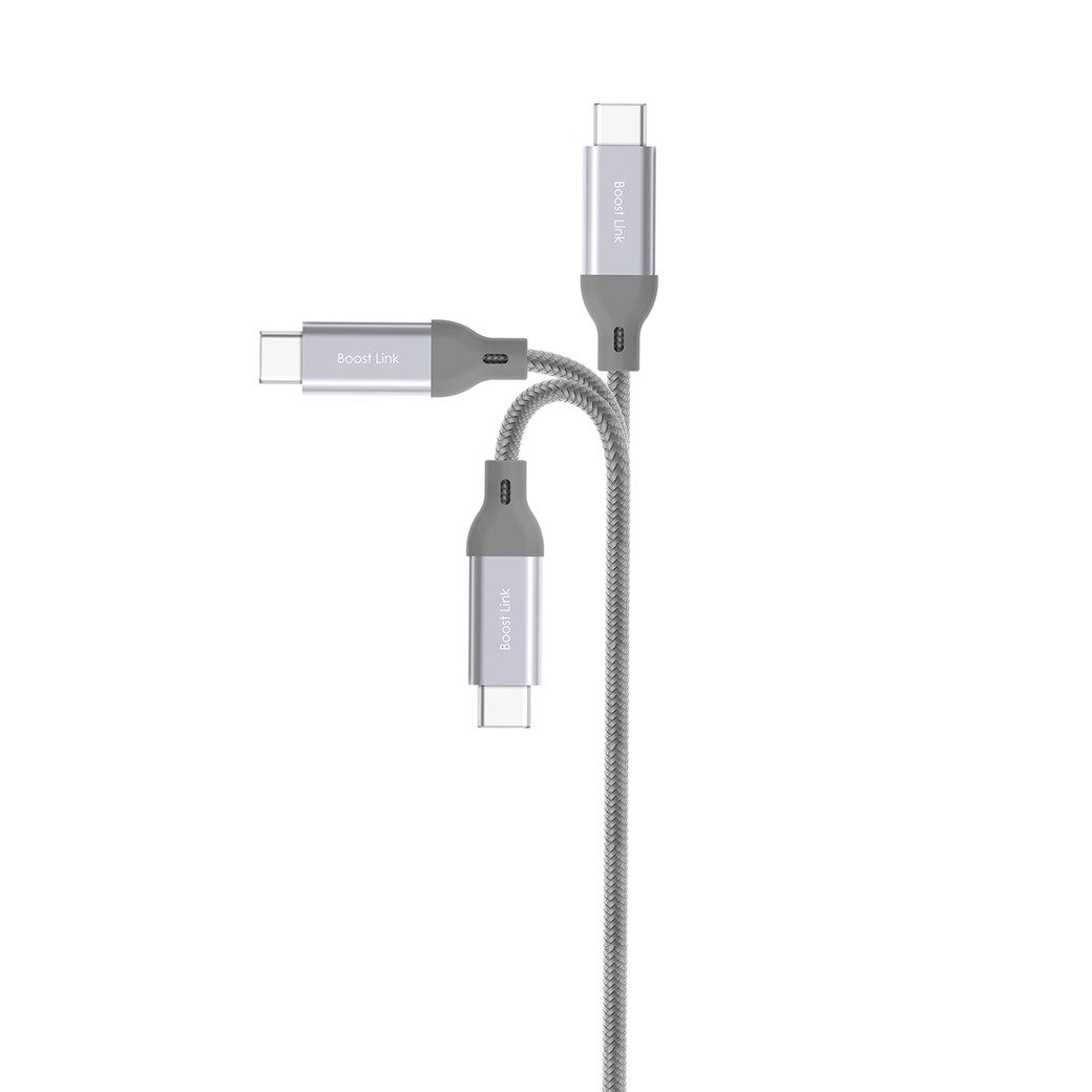 Kabllo USB-A në USB-C, 1m, USB 3.0, i hirtë