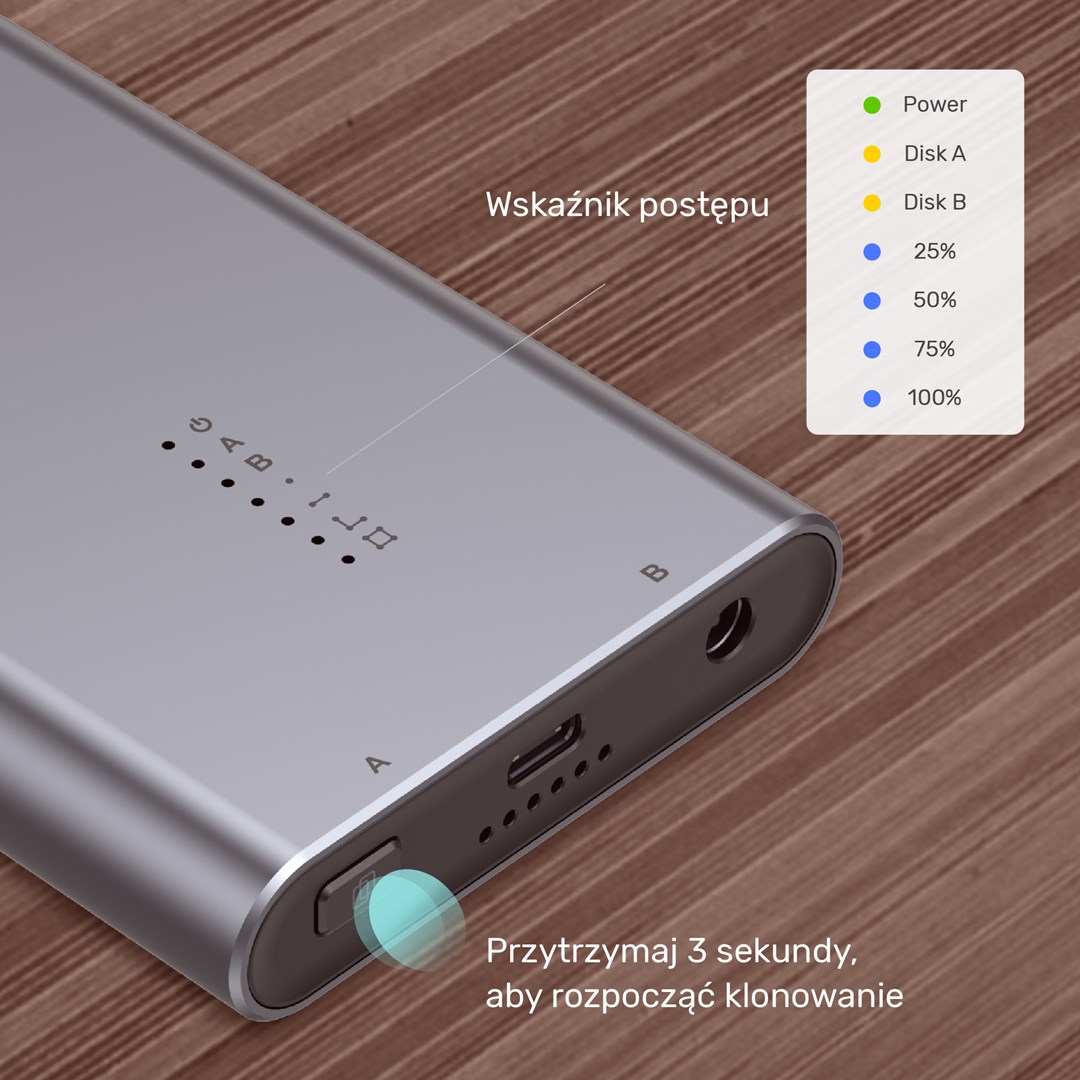 Kuti eksternale SSD Unitek S1206A, USB C 3.2 Gen 2, për M.2 PCIe NVMe, argjendtë