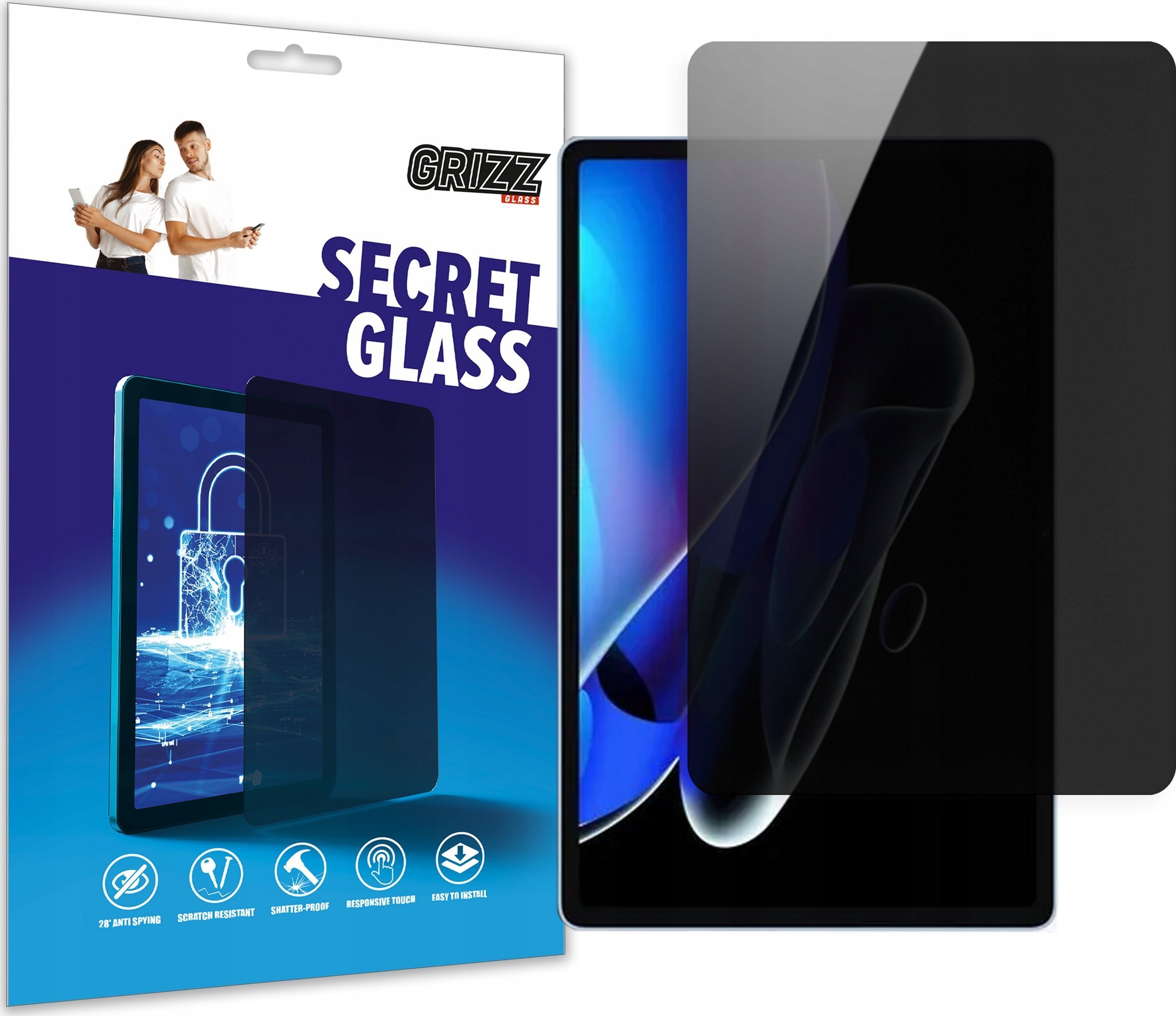 Xham privatësie hibrid Grizz SecretGlass për Realme Pad X, mat