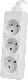 Shirit zgjatues Lanberg PS0-03E-0300-W, 3m, 3 dalje, i bardhë