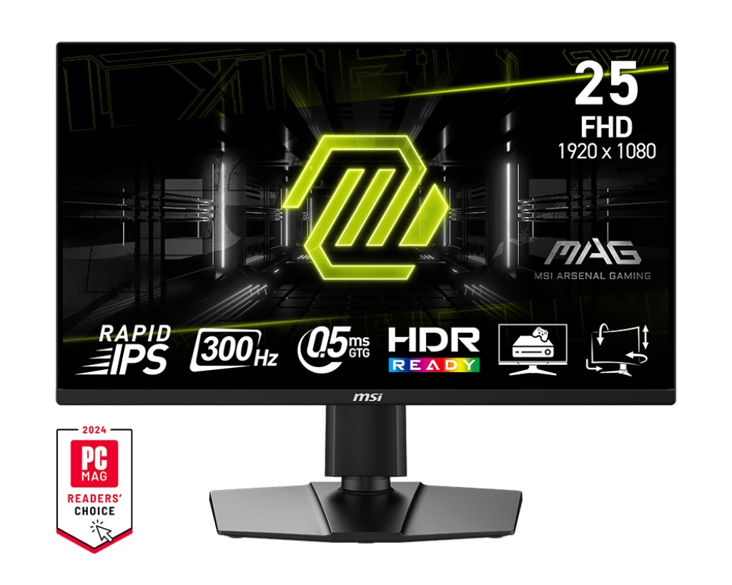 Монитор MSI MAG 255PXF, 24.5", Full HD, 300Hz, црн