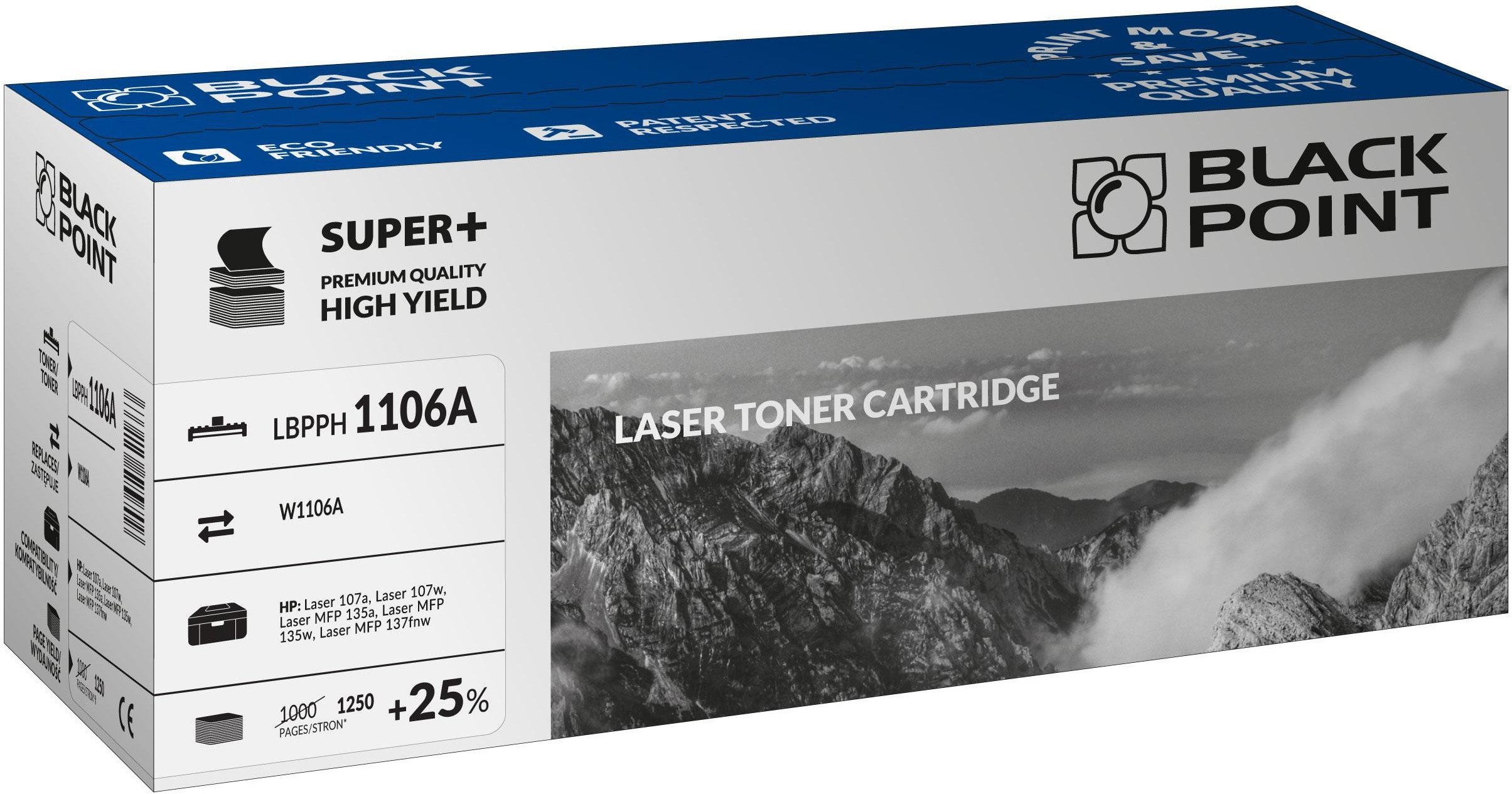 Tонер Black Point LBPPH1106AXL, компатибилен за HP, црн