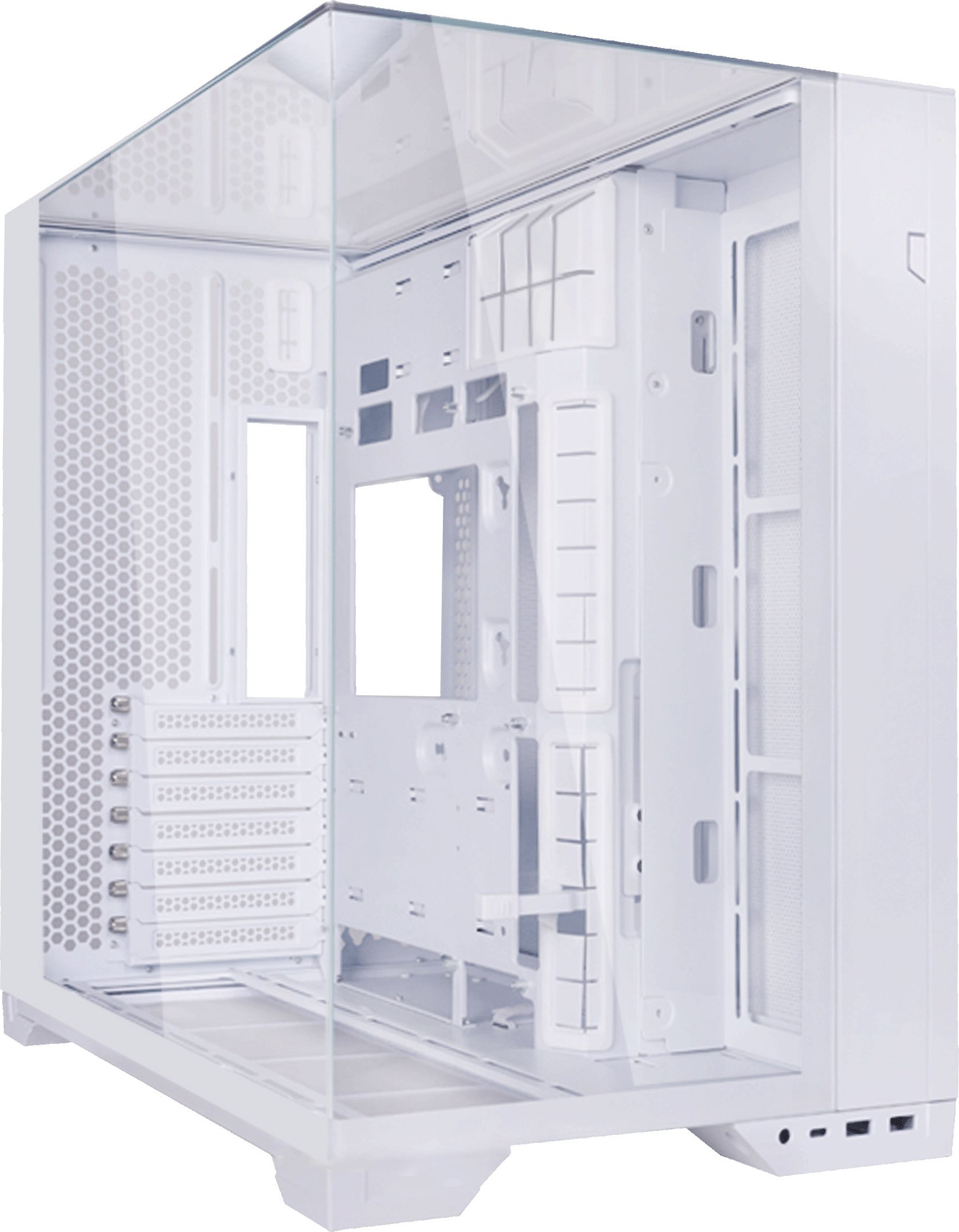 Kasa PC Lian Li O11 Vision Compact, mid tower, dy dhoma, e bardhë