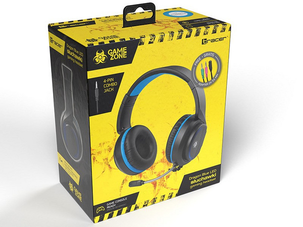 Kufje Tracer Gamezone Dragon Blue, të zeza/të kaltra
