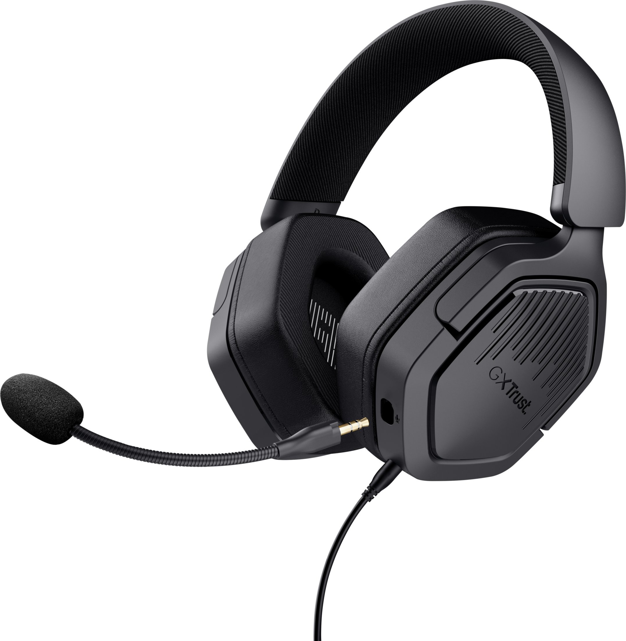 Kufje gaming Trust GXT492 Carus, me mikrofon, me kabllo, të zeza