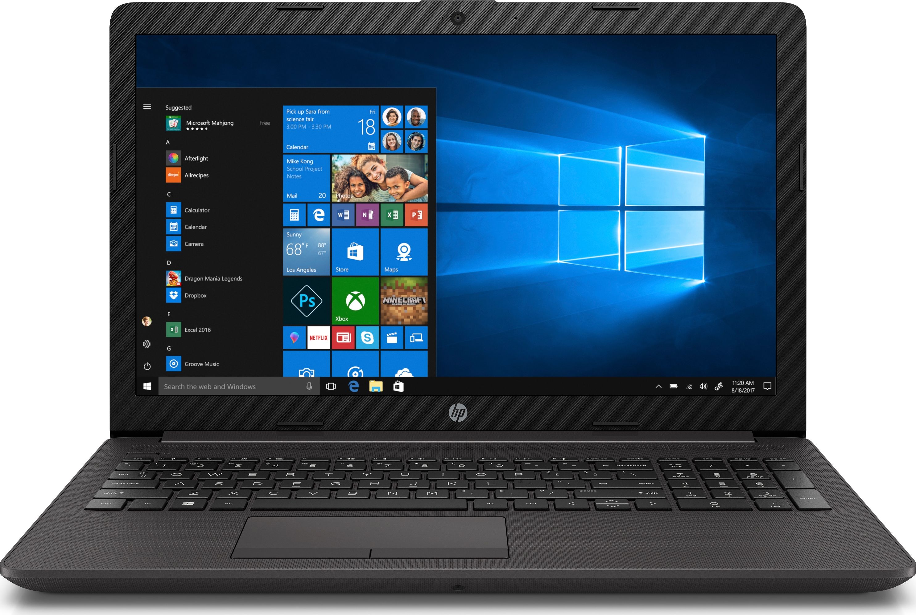 Лаптоп HP 255 G7 (2D321EA), 15.6", AMD Ryzen 3 3200U, 8 GB RAM, 256 GB SSD