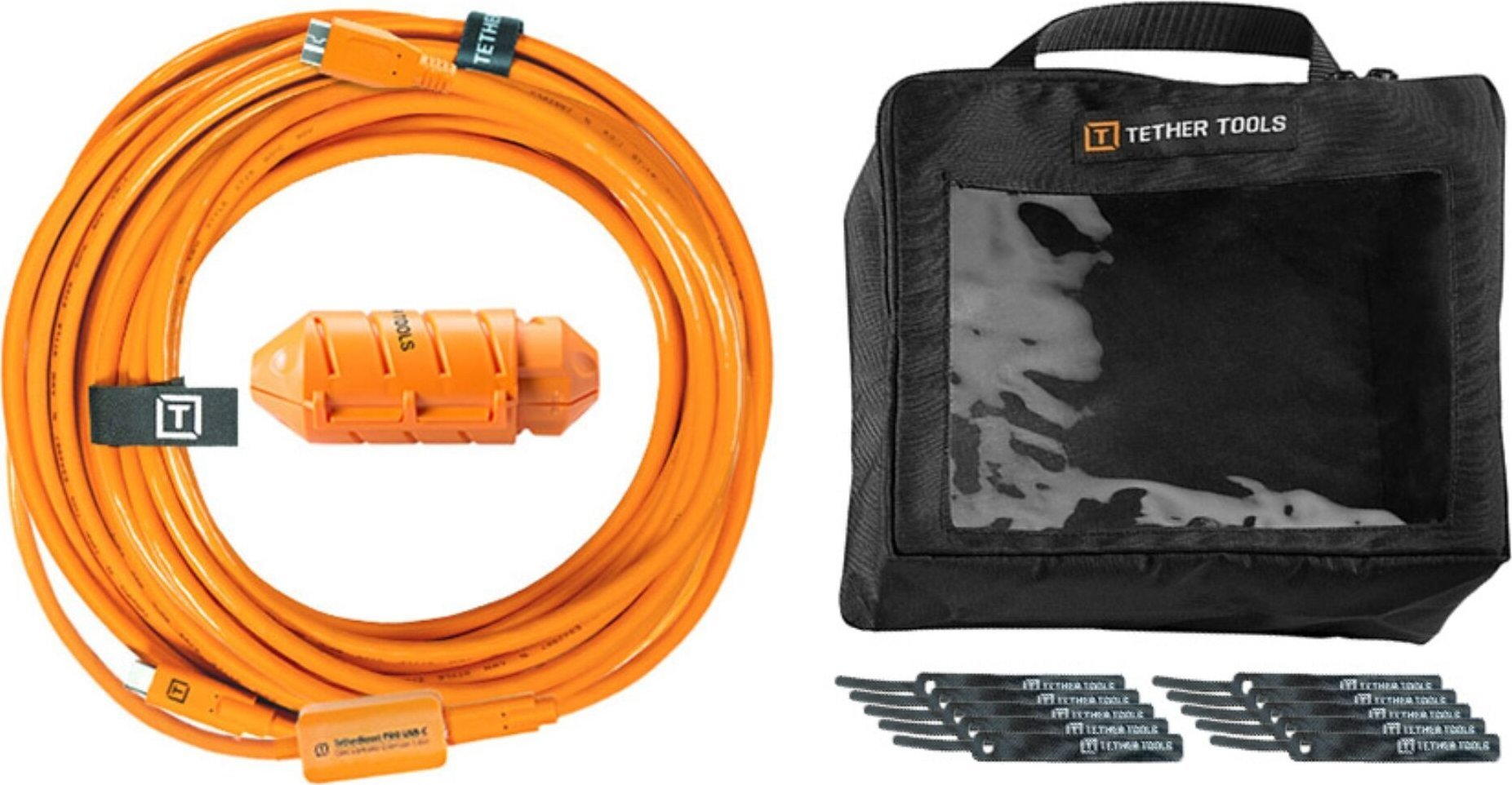 Kabllo Tether Tools TetherBoost Pro, USB C në USB 3.0 Micro B, 9.4 m, port drejt