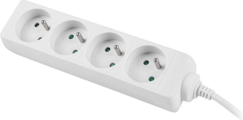 Shirit elektrik Lanberg PS0-04E-0150-W, 4 priza, kabllo 1.5m, i bardhë