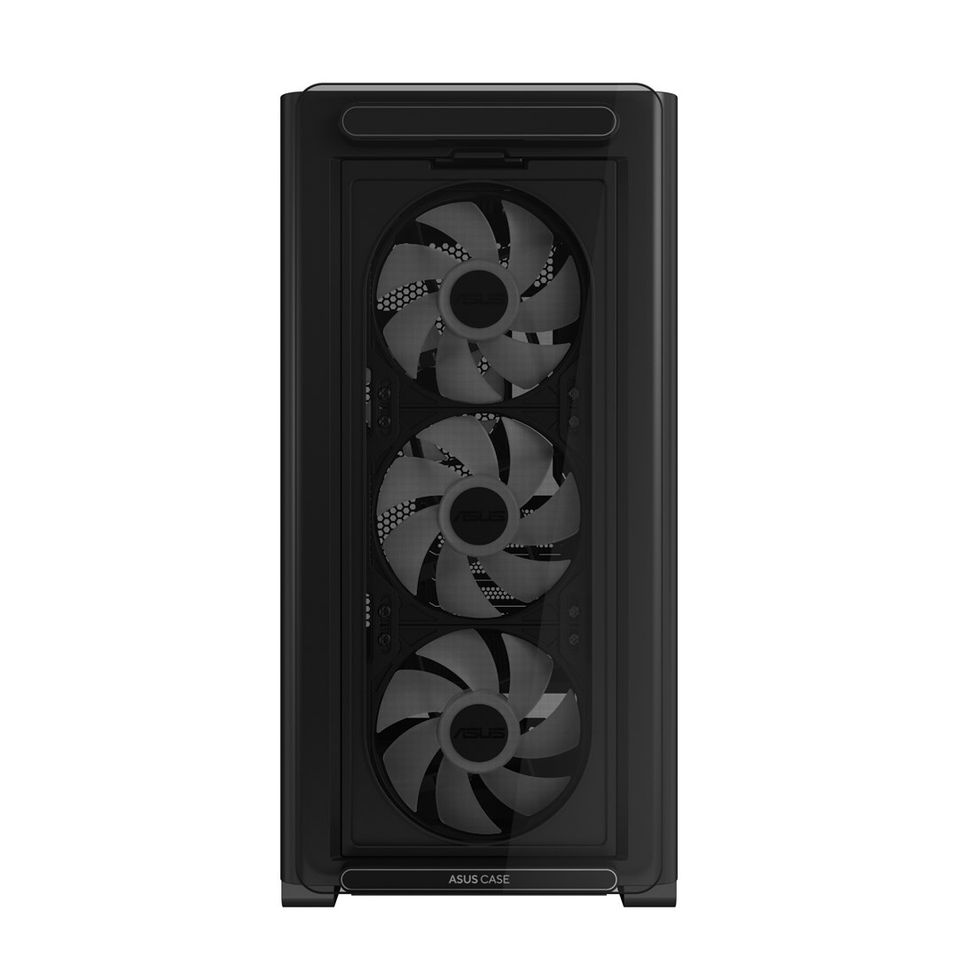 Kutia PC ASUS A23 PLUS Mid Tower, ARGB, xham i temperuar, e zezë