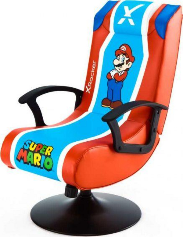 Karrige për lojëra X Rocker Nintendo Super Mario, e kuqe