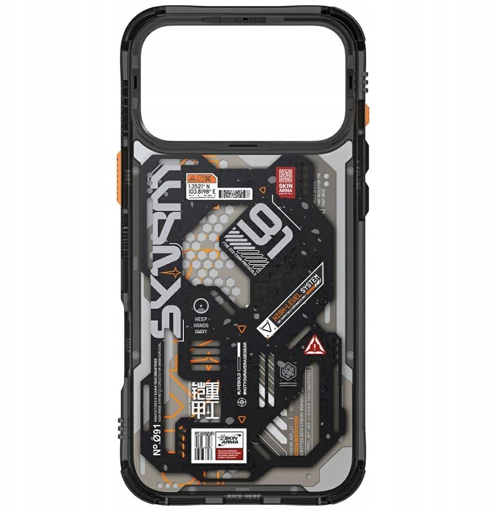 Këllëf telefoni Skinarma Spectra për iPhone 17 Pro Max, magnetik, i zi