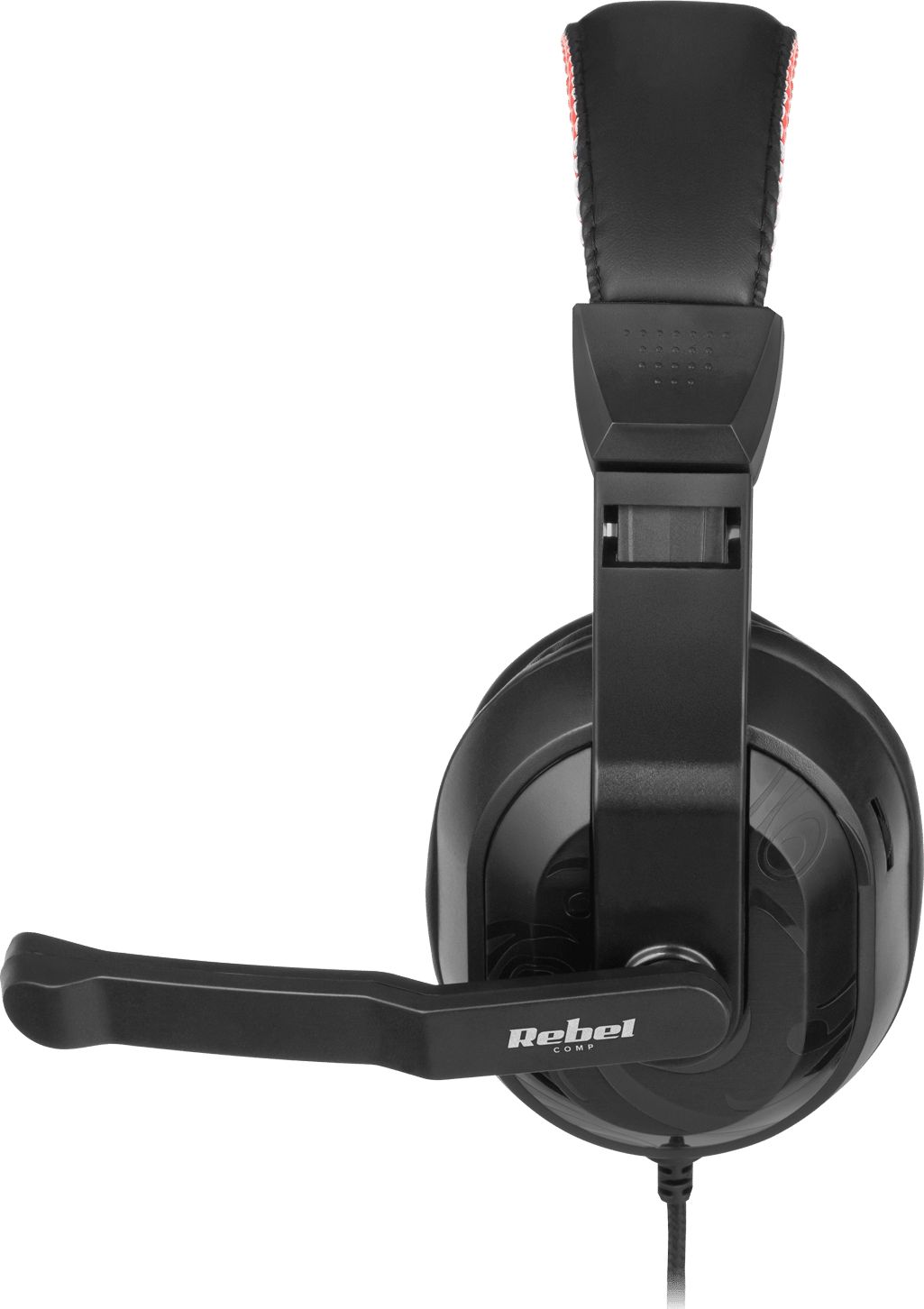Kufje gaming Rebel Comp GH-10, me mikrofon, kabllo 2.1m, e kuqe e zezë