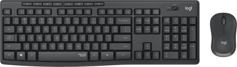 Set tastierë dhe mi Logitech MK295 Silent, wireless, grafit