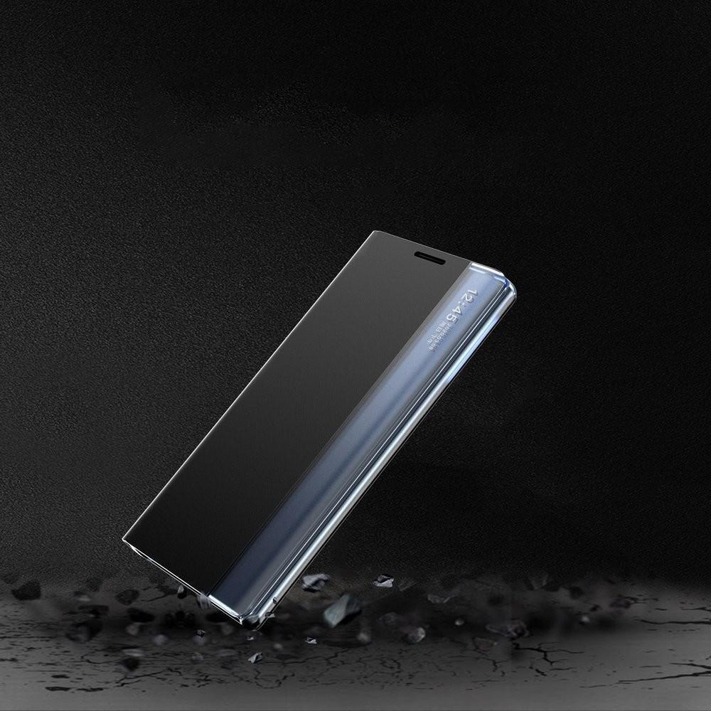 Këllëf telefoni Clear View New Sleep Case për Poco M4 Pro 5G, funksion qëndrimi, rozë