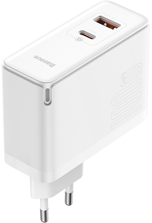 Karikues Baseus GaN5 Pro, USB-C, USB-A, 100W, i bardhë