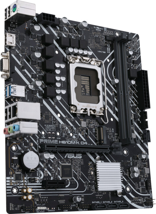 Pllakë amë ASUS PRIME H610M-K D4 (DDR4) - Intel H610