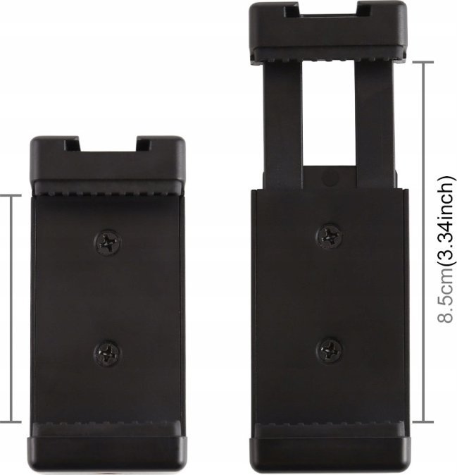 Mbajtës telefoni Puluz PU448B, për tripod 1/4", me ISO shoe, i zi