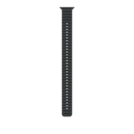 Apple Watch 49mm Band, Black Ocean Band Extension, Natural Titanium Finish