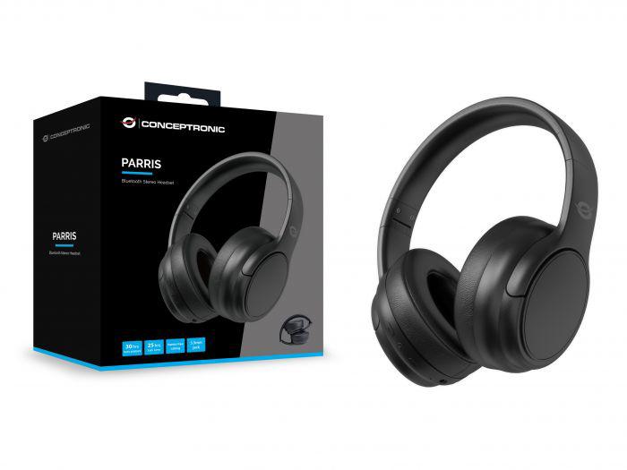 Kufje Bluetooth stereo, me mikrofon, pa kabllo, të zeza