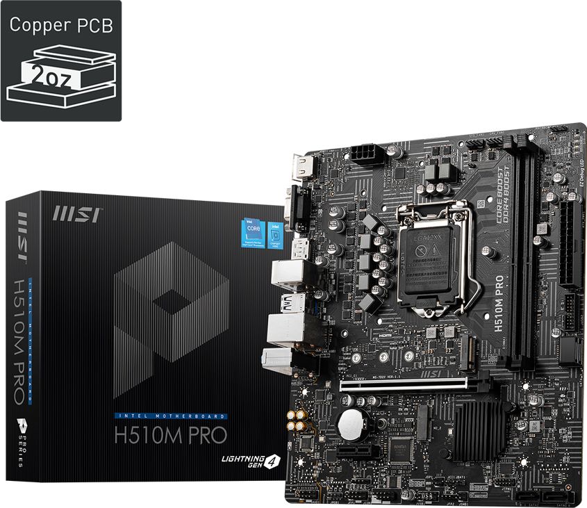 Pllakë amë MSI H510M PRO