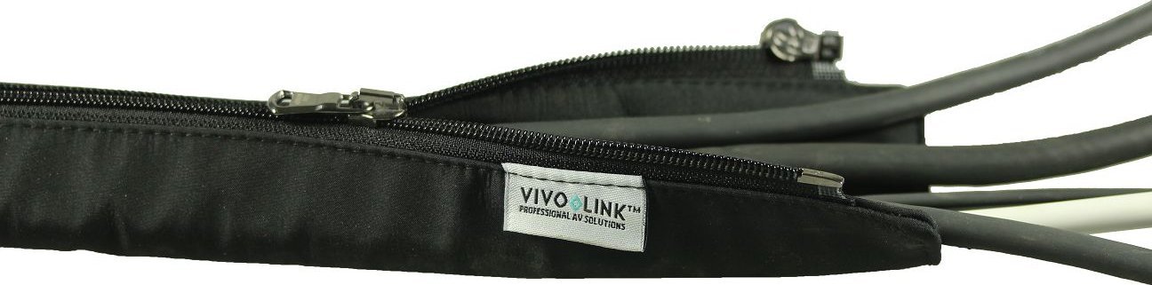 Mbështjellës kabllosh Vivolink PROZIPSLEEVE2.5, diametër 22 mm, zinxhir dy kahësh, i zi
